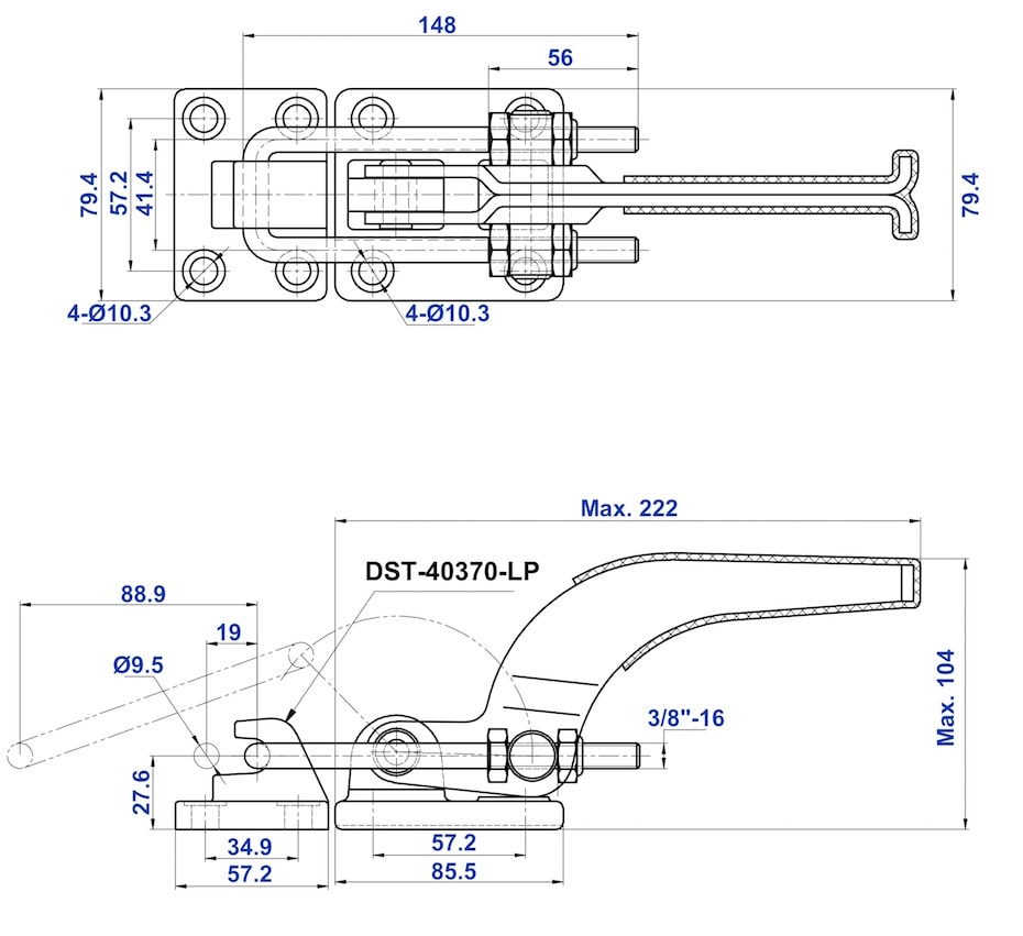 DST-40370 Datenblatt Verschlussspanner-schwere Ausfuehrung 18180N